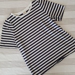 Navy striped shirt
